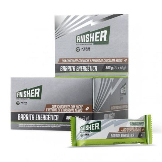 Finisher Energy Bar Chocolate Milk Chocolate Chips, 20x40gr