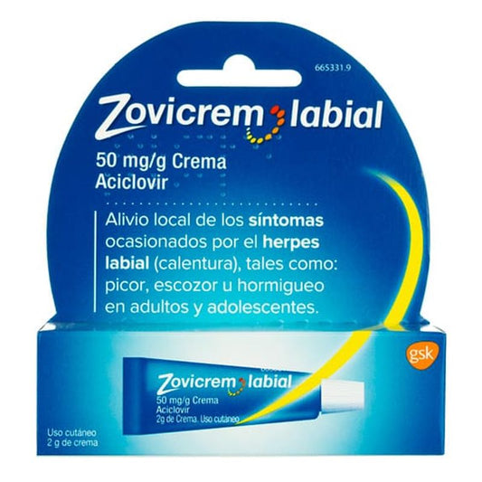 Zovicrem Lip 50 mg/g Cream 2 gr