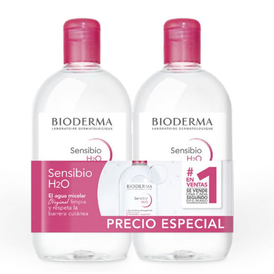 BIODERMA Sensibio H2O Micellar Water Duplo, 2X500 ml