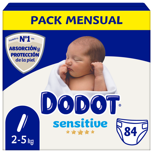 Dodot Sensitive Newborn Box Size 1, 84 pcs.