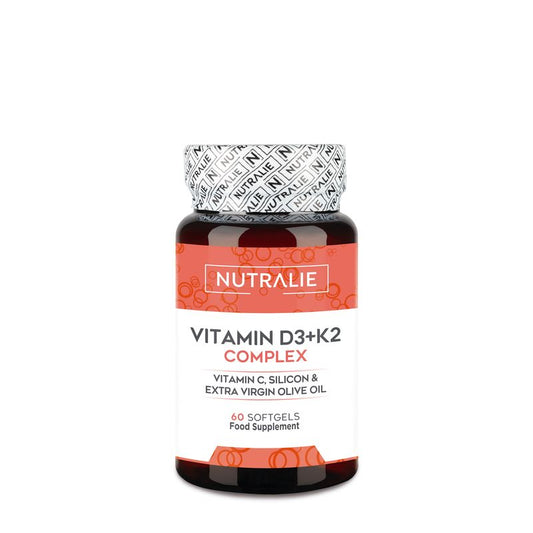 Nutralie Vitamin D3 + K2 Complex 10000 IU with Vitamin C 60 Capsules