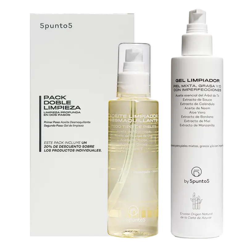 5Punto5 Double Cleansing Pack Mixed/Oily Skin, 400 gr