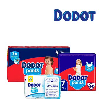DODOT PANTS BEBÉ SECO + TOALLITAS 50% DTO. 2ª UD. - 70% DTO. 2ª UD. (4 ENERO 2026) - PDP 70% DTO. 2ª UD.
