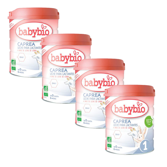 Babybio Pack Caprea 1 Goat's Milk 0-6 Months, 4 x 800g