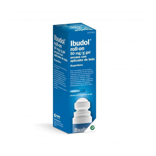 Ibudol Roll-On 50 mg/g Topical Gel 60 g