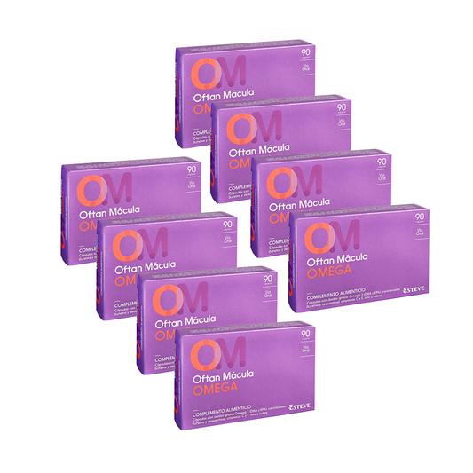 Pack 8 Oftan Omega Macula Eye Health Food Supplement 90 Capsules