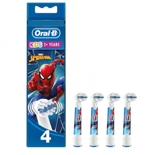 Oral-B Braun Spiderman Electric Toothbrush Refills, 4 pcs.