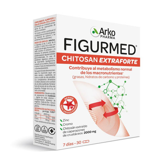 Figurmed Chitosan Extra Forte 500mg 30 Capsules Arkopharma