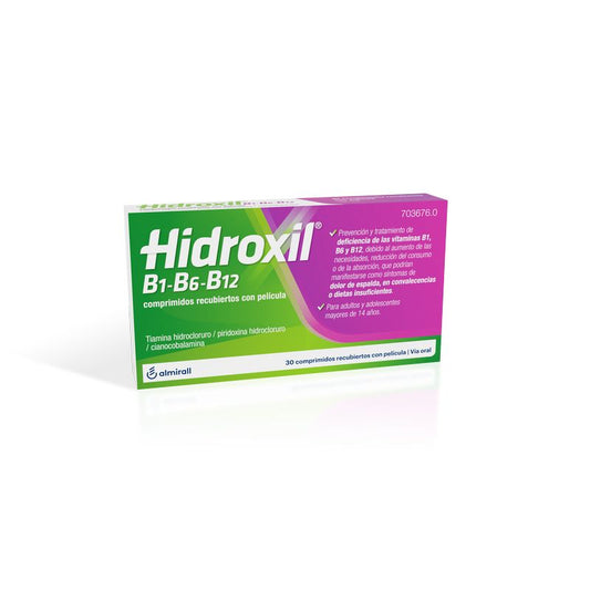 Hidroxil B1 B6 B12, 30 Film-coated Tablets
