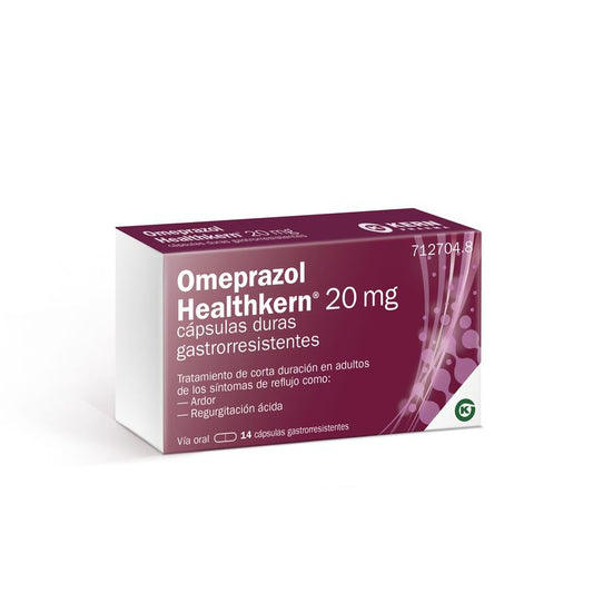 Omeprazole Healthkern 20 mg Blister, 14 gastroresistant capsules