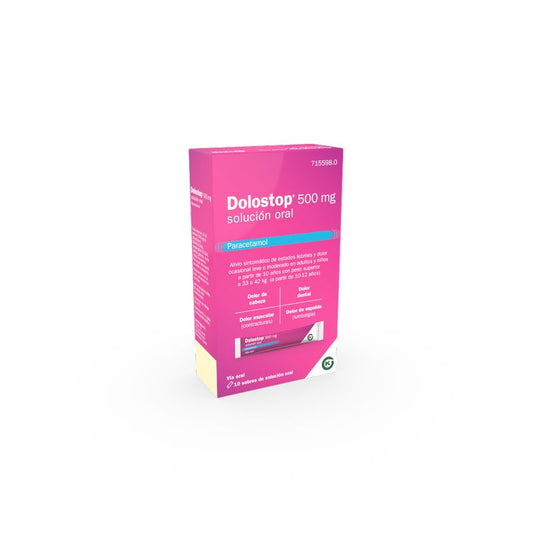 Dolostop 500 mg Oral Solution 10 Sachets x 10 ml