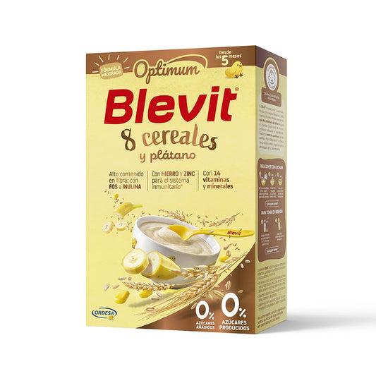 Blevit Infant Feeding Optimum 8 Cereals + Banana, 250g
