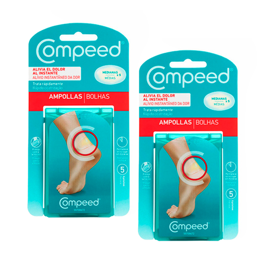 Pack 2 Compeed Dressing Blisters Medium, 2x5 Units