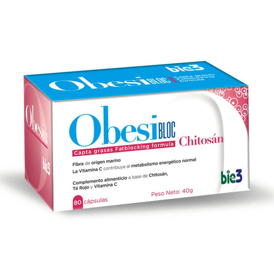 Bie3 ObesiBLOC Chitosan 500 mg 80 capsules
