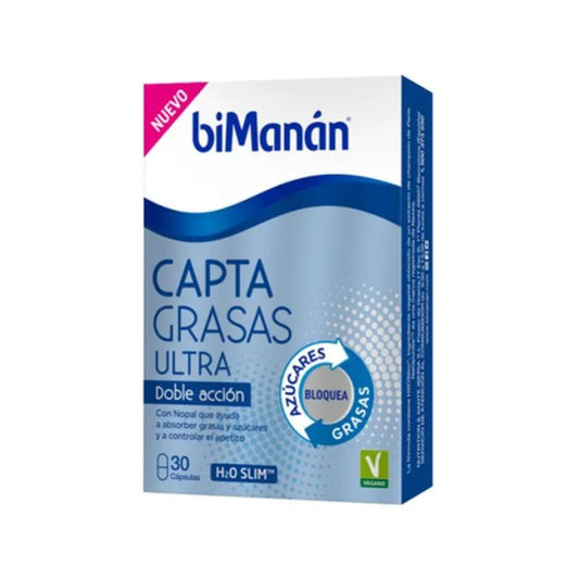 Bimanán Captagrasasas Double Action, 30 capsules