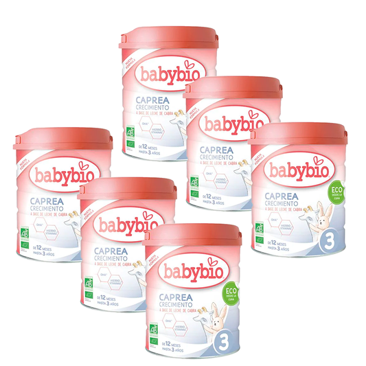 Babybio Pack Caprea 3 Goat Milk From 12 Months, 6 x 800 g