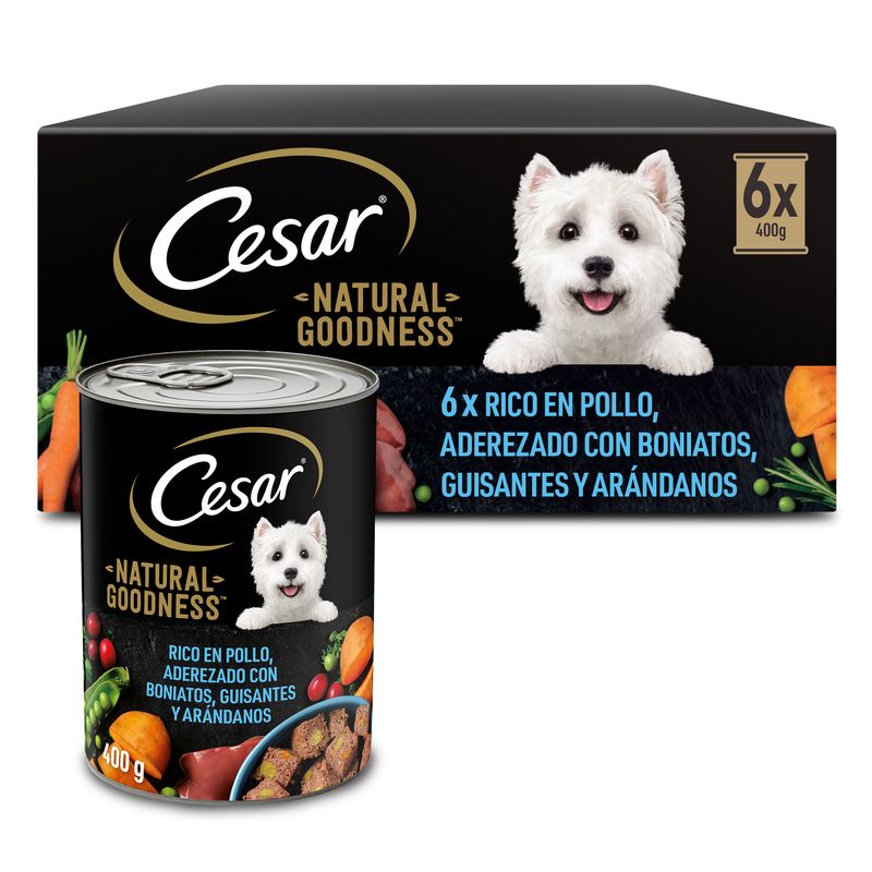 Cesar Natural Chicken 6X400Gr Canned