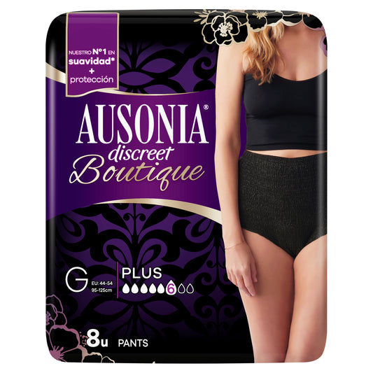 Ausonia Discreet Urine Leakage Panty Plus Size G , 8 pieces