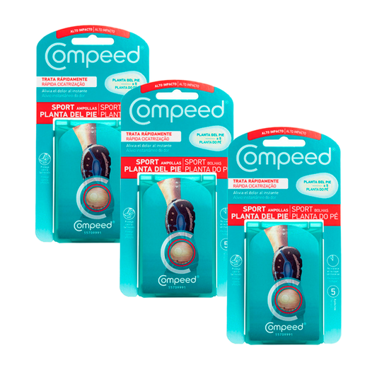 Pack 3 Compeed Blisters Foot Plant, 3x5 Units