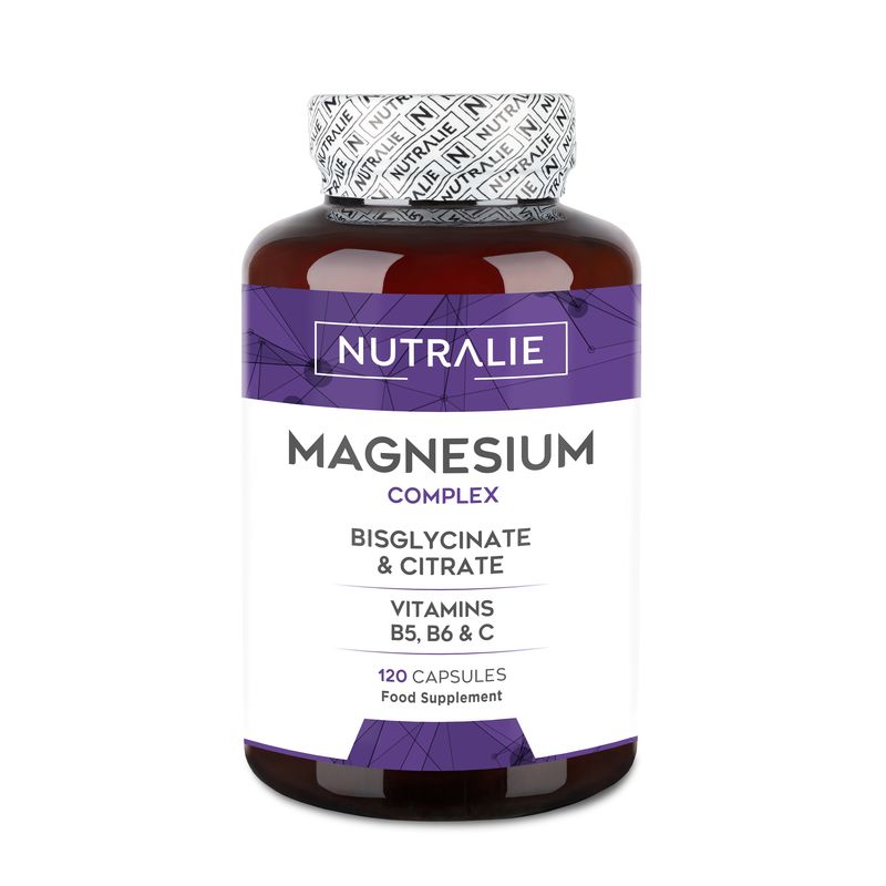 Nutralie Magnesium Complex With Bisglycinate And Citrate , 120 capsules