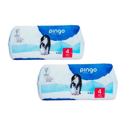 Pack 2 X Pingo Ecological Nappies, Size 4 Maxi (40 Units)