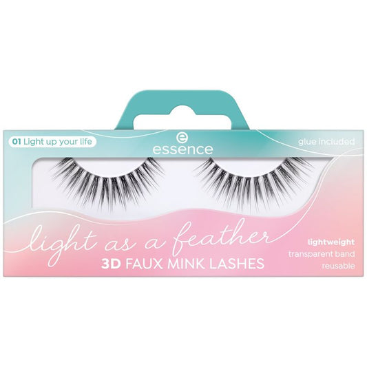 Essence Synthetic Mink Eyelashes Light As A Feather 3D 01, 1