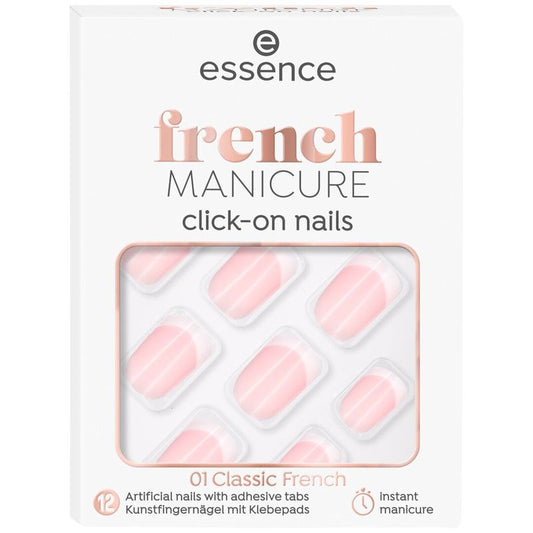 Essence Artificial Nails Click-On French Manicure 01, 12 units
