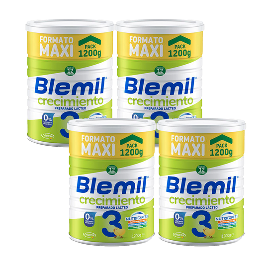Blemil Plus 3 Growth Pack 0% Added Sugar, 4x1200g