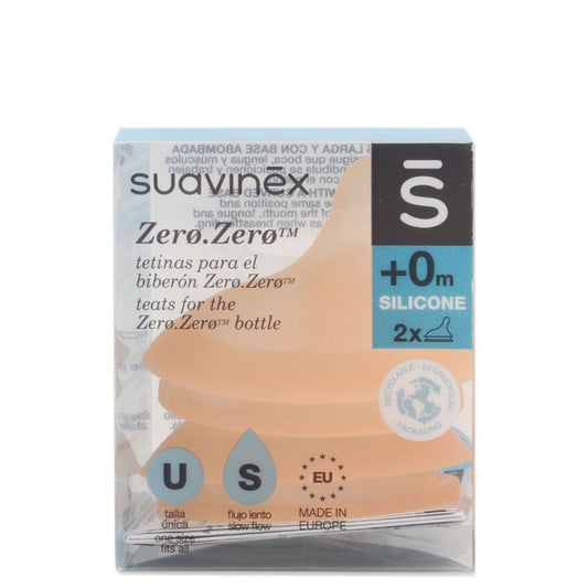 Suavinex Anti-colic Teat S Silicone Flush S, 2 units