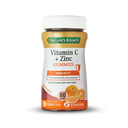 Natures Bounty Vitamin C+Zinc Food Supplement , 60 gummies
