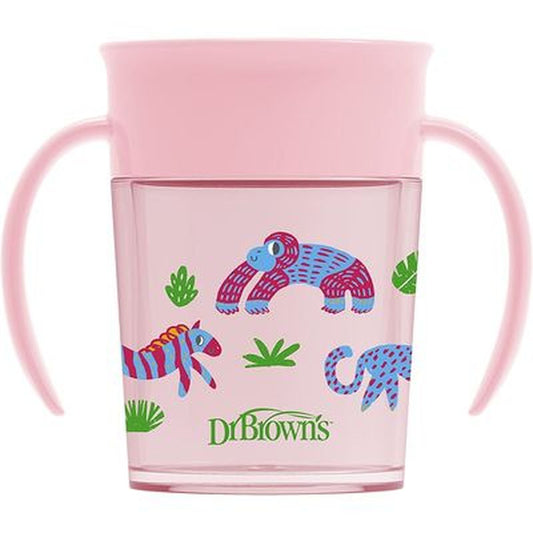 Dr. Brown's 360 Cup without Mouthpiece Pink with Handles 200 ml