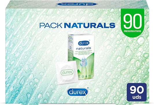 Durex Condoms With Natural Water Based Lubricant, Designed For Her, Pack 90 Condoms