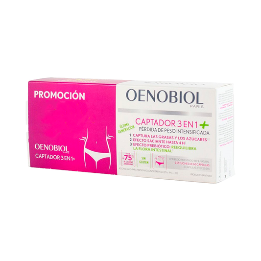 Oenobiol Captador 3 In 1 Plus Promo 33% 60Capx2Uds
