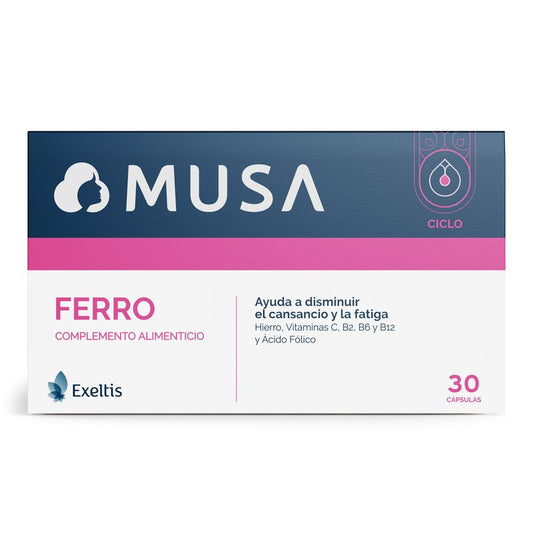 Musa Ferro Iron Food Supplement, 30 capsules