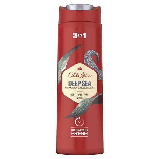 Old Spice Deep Sea Shower Gel and Shampoo 400Ml
