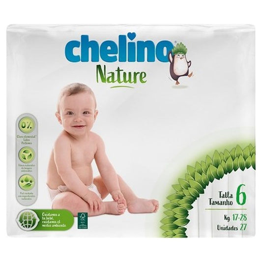 Chelino Nature Nappy Size 6 (From 17Kg To 28Kg) , 27 units