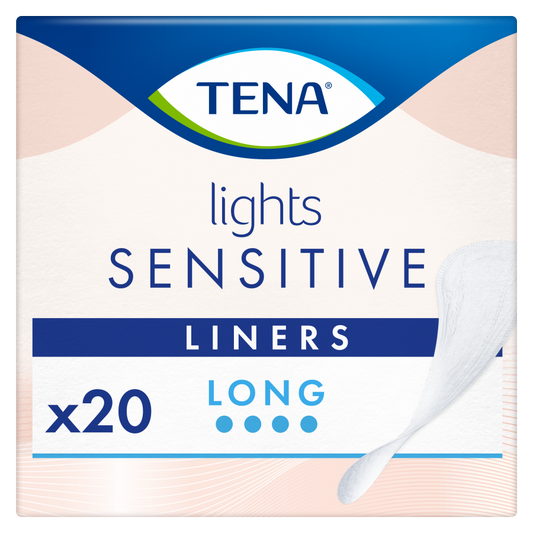 Tena Lights Sensitive Long Liner , 20 units
