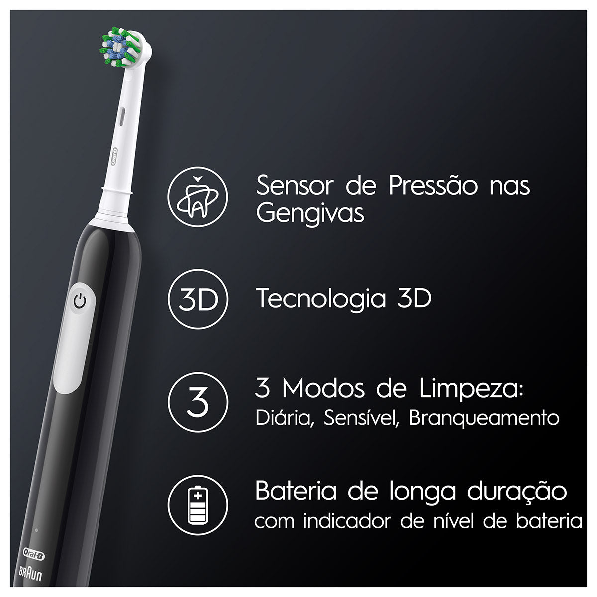 Oral-B Braun Braun Pro 1 Electric Toothbrush Black