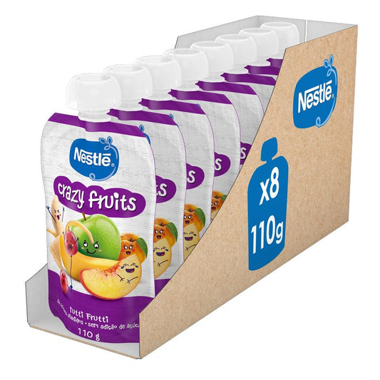 Nestlé Puré Happy Fruits Sachet , 110g x 8 units