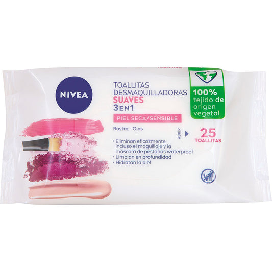 NIVEA Biodegradable Make-up Remover Wipes - Gentle (Dry/Sensitive Skin)