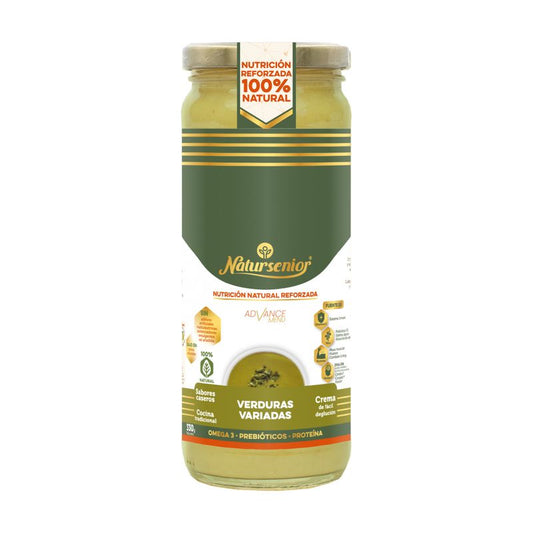 Natursenior Adult Vegetable Cream Mixed Vegetables With Omega 3 Dha, Prebiotics And Protein. , 255 gr