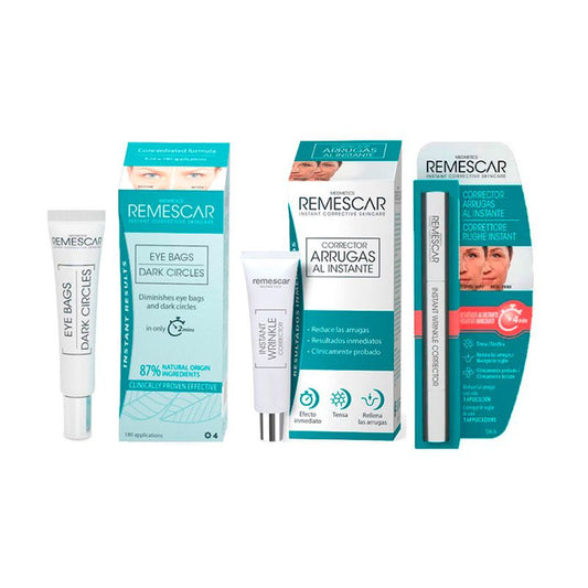Remescar Pack Bags And Dark Circles + Wrinkle Correction + Byo Stick Free, 8ml + 8ml +4 ml