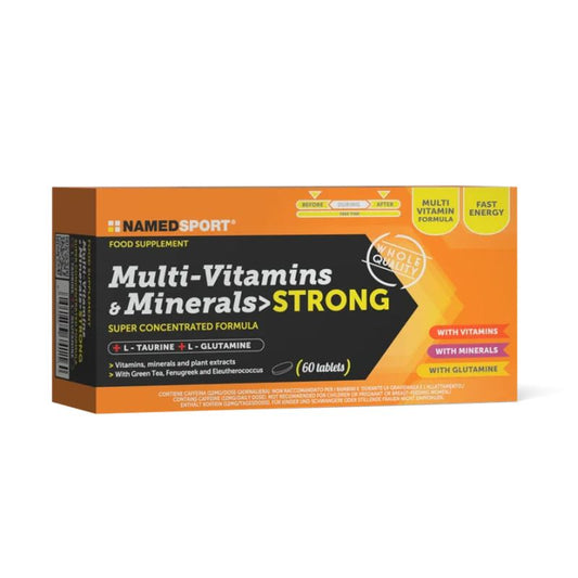 Named Sport Vitamins & Minerals Multi-Vitamins & Minerals Strong , 1 jar of 60 cpr