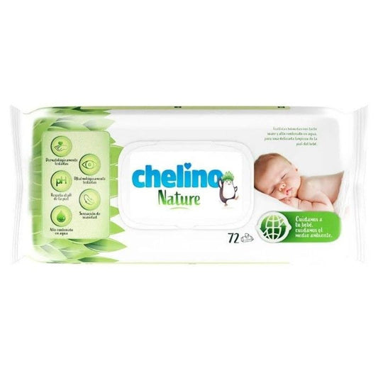 Chelino Nature Baby Diaper Wipes , 72 units