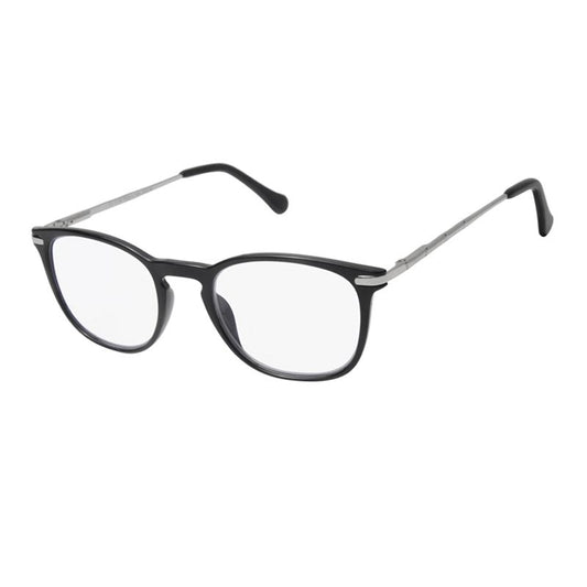 Surgicalmed Euro Optics Presbyopia Reading Glasses Light (Black & Silver Temples) (+1.00) Black & Silver Temples, 1 piece