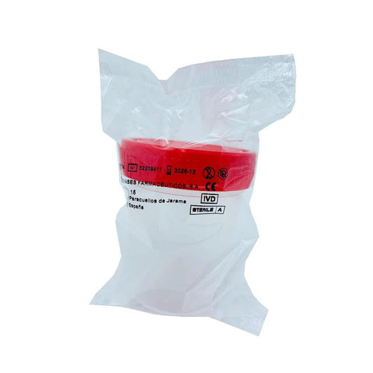 Surgicalmed Enfa 120 Ml Urine Collector Container - Red (Bar Code), 1 unit