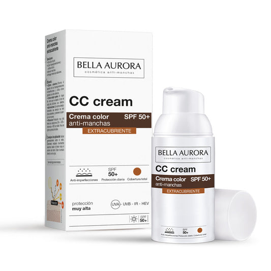 Bella Aurora Cc Cream Spf50+ Extra Coverage, 30 ml.