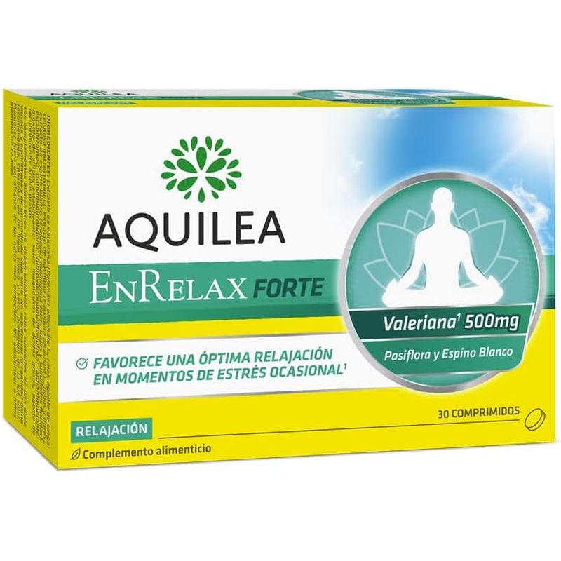 Aquilea Enrelax Forte 500 mg Valerian + Hawthorn + Passionflower, 30 tablets