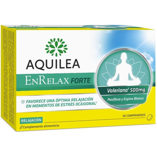 Aquilea Enrelax Forte 500 mg Valerian + Hawthorn + Passionflower, 30 tablets