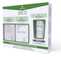 Biretix Pack Triactive Gel + Hydramat Spf30 + Free Minitalla Cleanser Gift Set